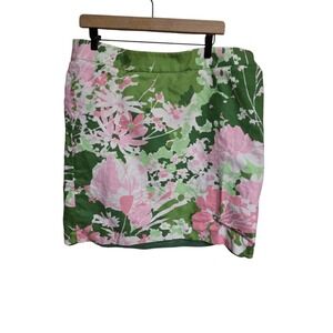 Talbots Cotton Floral Print Pencil Skirt Womens Size 18‎ Career Party